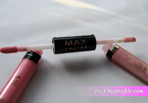 Max-Factor-Lipfinity-Colour-Gloss-Shimmering-Pink-brushes