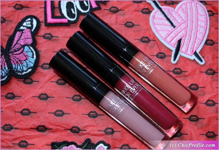 Make Up for Ever Rosewood, Raspberry, Rust Artist Liquid Matte Review ...