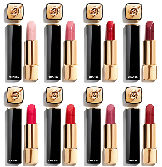 Chanel Camelia Rouge Allure Colors & Lip Pencils Spring Available Now Chanel Camelia Rouge Lip Colors & Lip Pencils