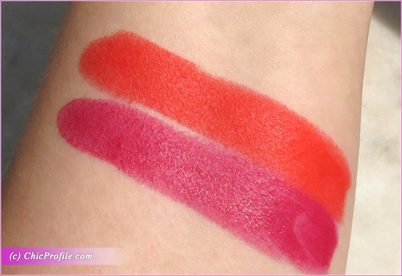 Hermes Rose Velours & Rouge Casaque Rouge Matte Lipsticks Review