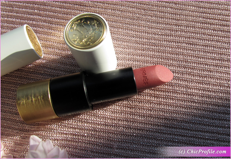 Hermes Rose Inoui (27) Rouge Matte Lipstick Review & Swatches