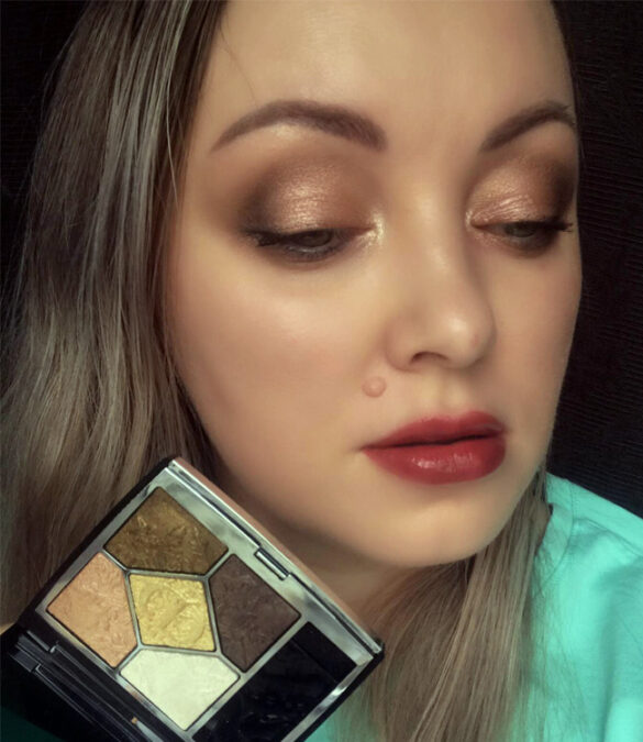 Dior Golden Nights (549) Golden Snow Eyeshadow Palette Review, Live ...