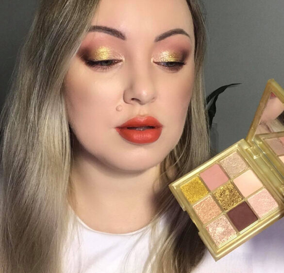 Huda Beauty Gold Obsessions Palette Review, Live Swatches, Makeup Looks ...